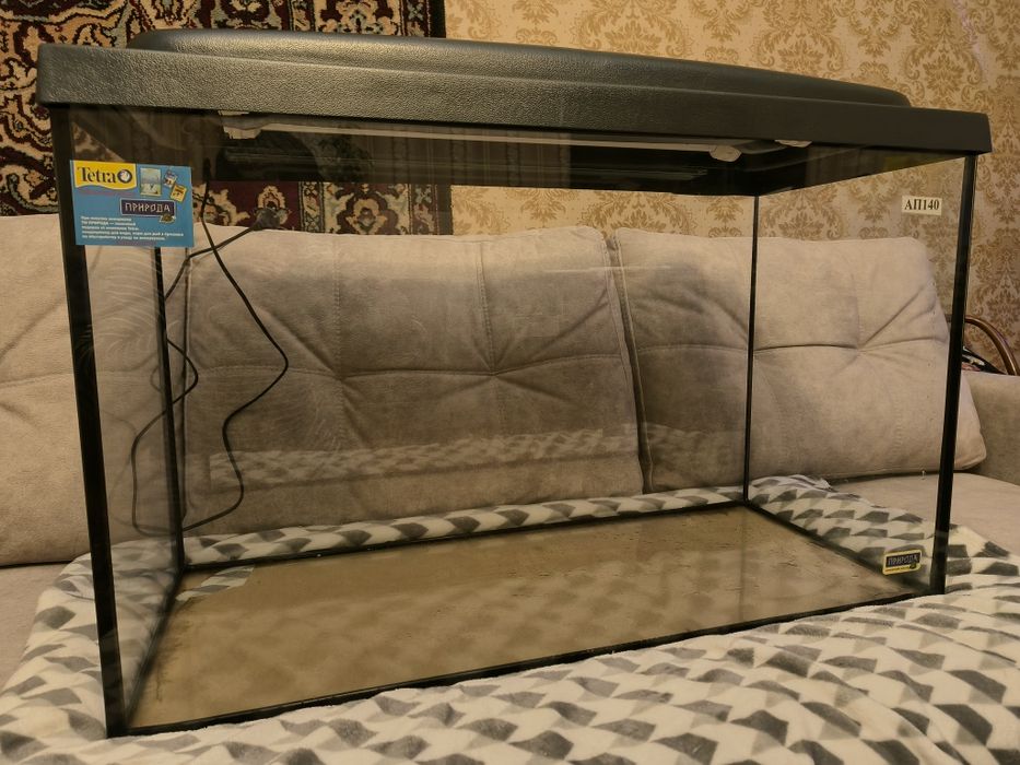 Новый Аквариум 140 литров ТМ Природа + крышка подсветки