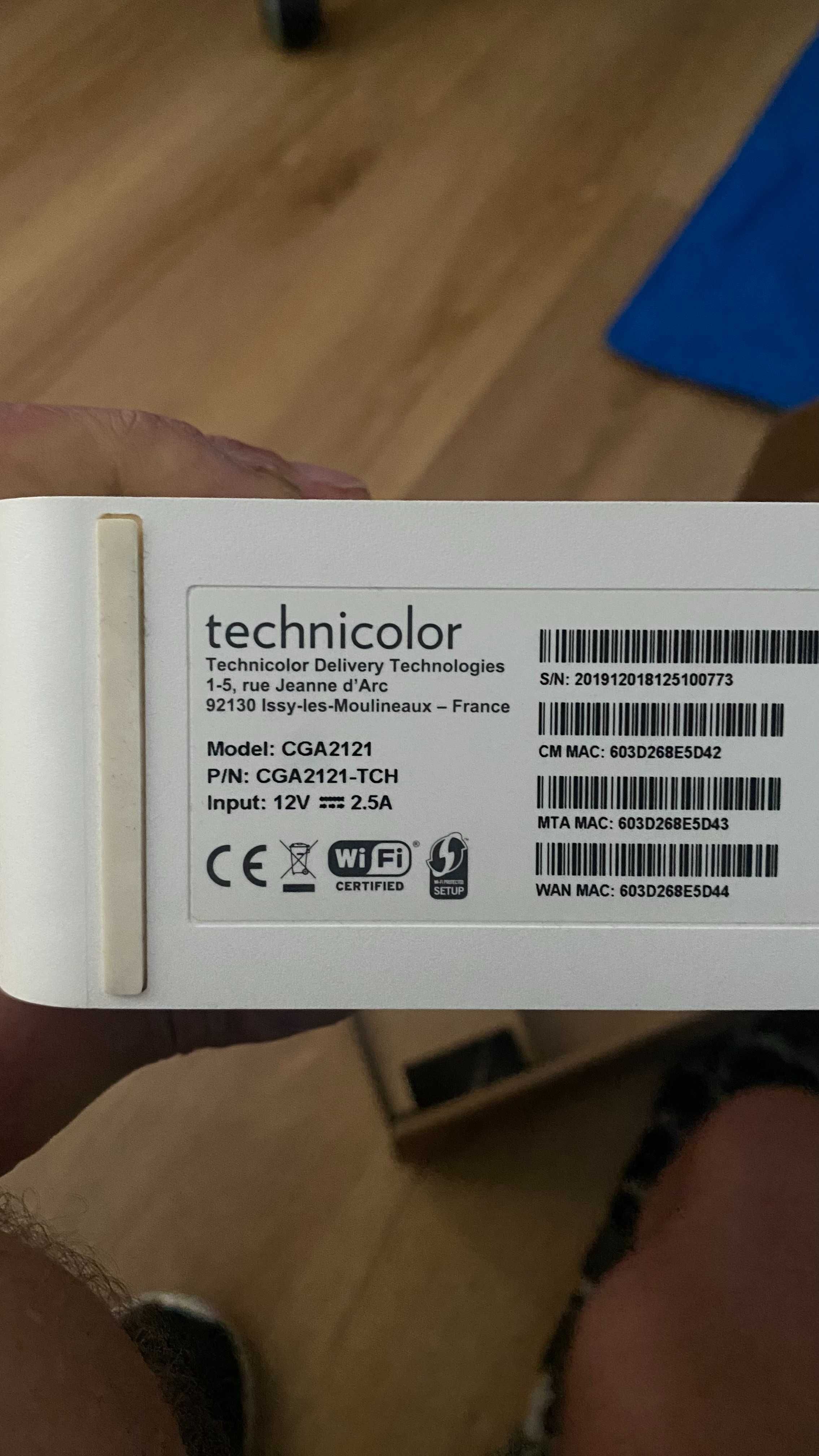 ROUTER TECHNICOLOR CGA2121 Kompletny w pudełku