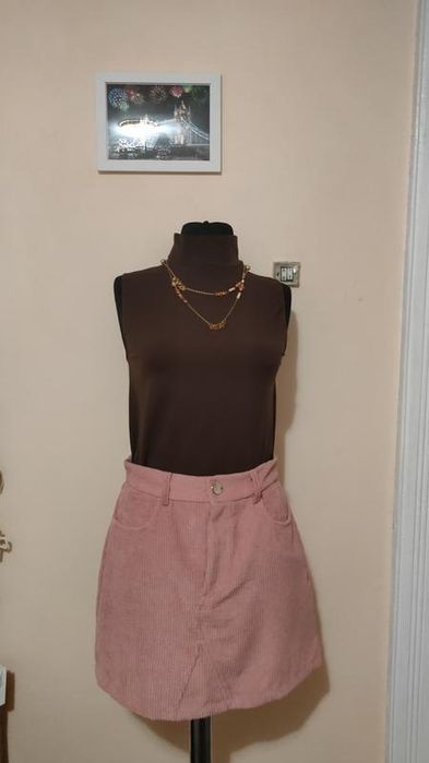 Вельветова спідниця