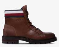 Botas castanhas da Tommy Hilfiger 42 Novas