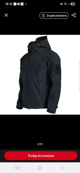 Kurtka wojskowa soft schell rozmiar L - XL (EU)