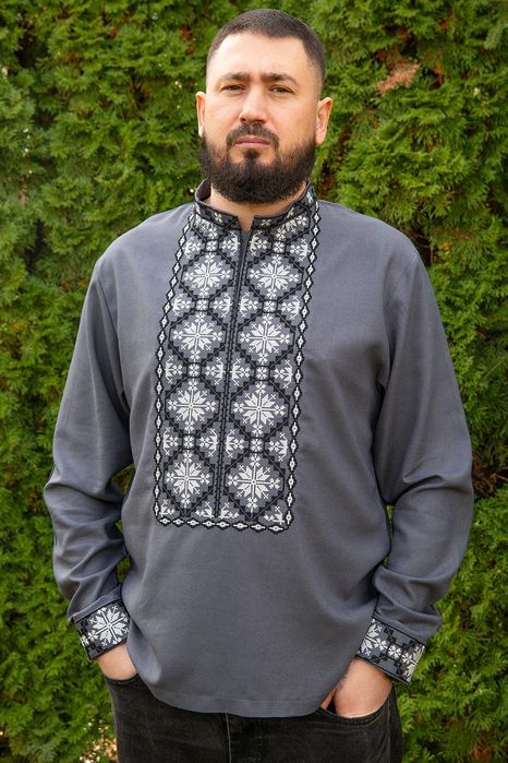 44-64 р Вишиванка чоловіча льон M L XL XXL 3XL 5XL 48 52 56 58 60 62