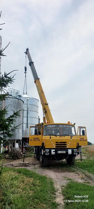 USŁUGI DŹWIGOWE - DŹWIG, ŻURAW - 20 ton. TANIO i solidnie. 21m wysięgu