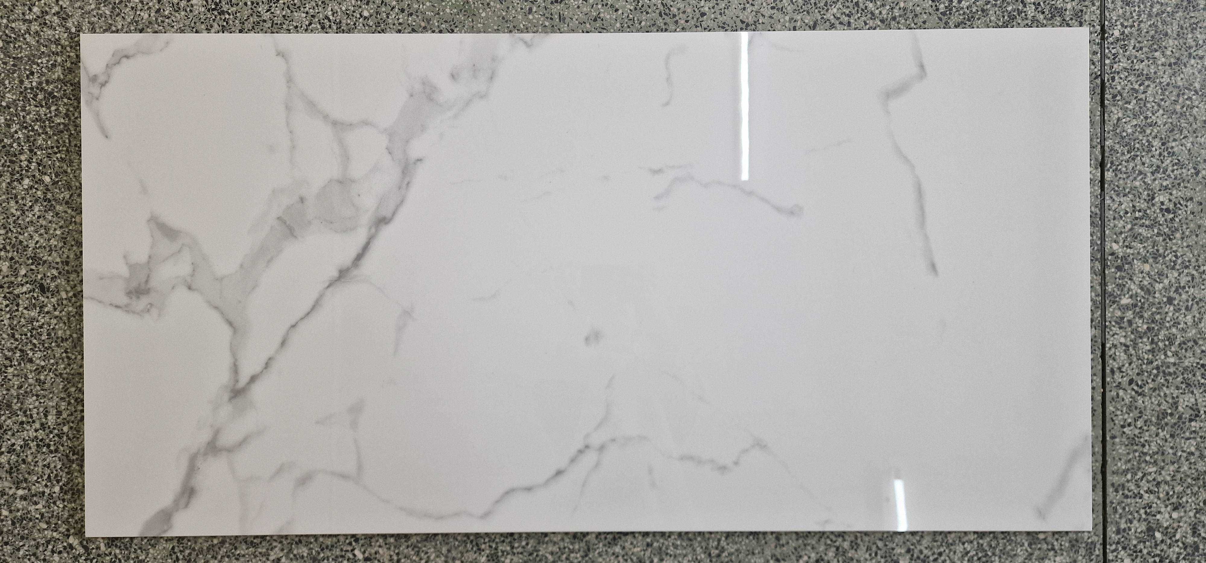 Płytka polerowania biała z szarymi żyłkami Victoria 60x120 Gat I