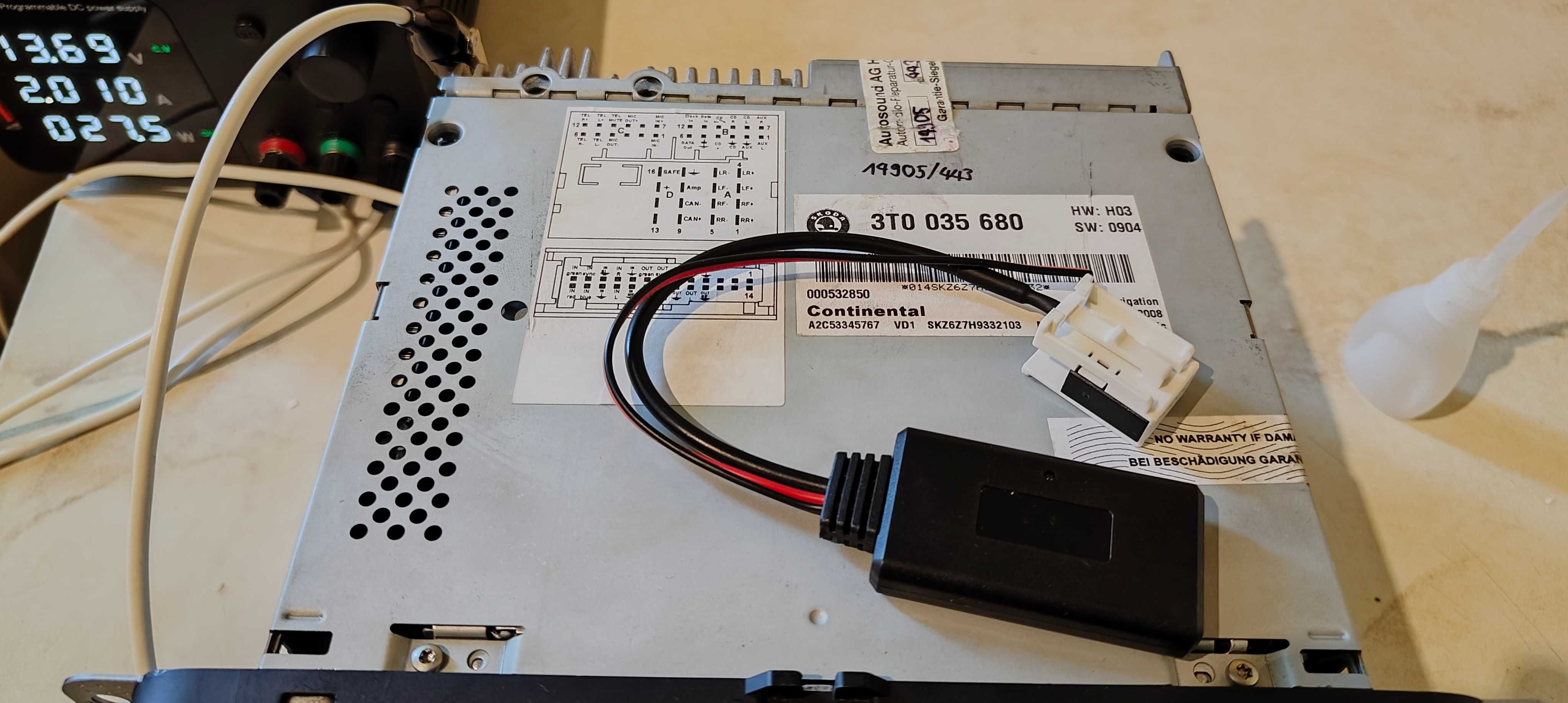 Rns 510 автомагнитола + Bluetooth модуль