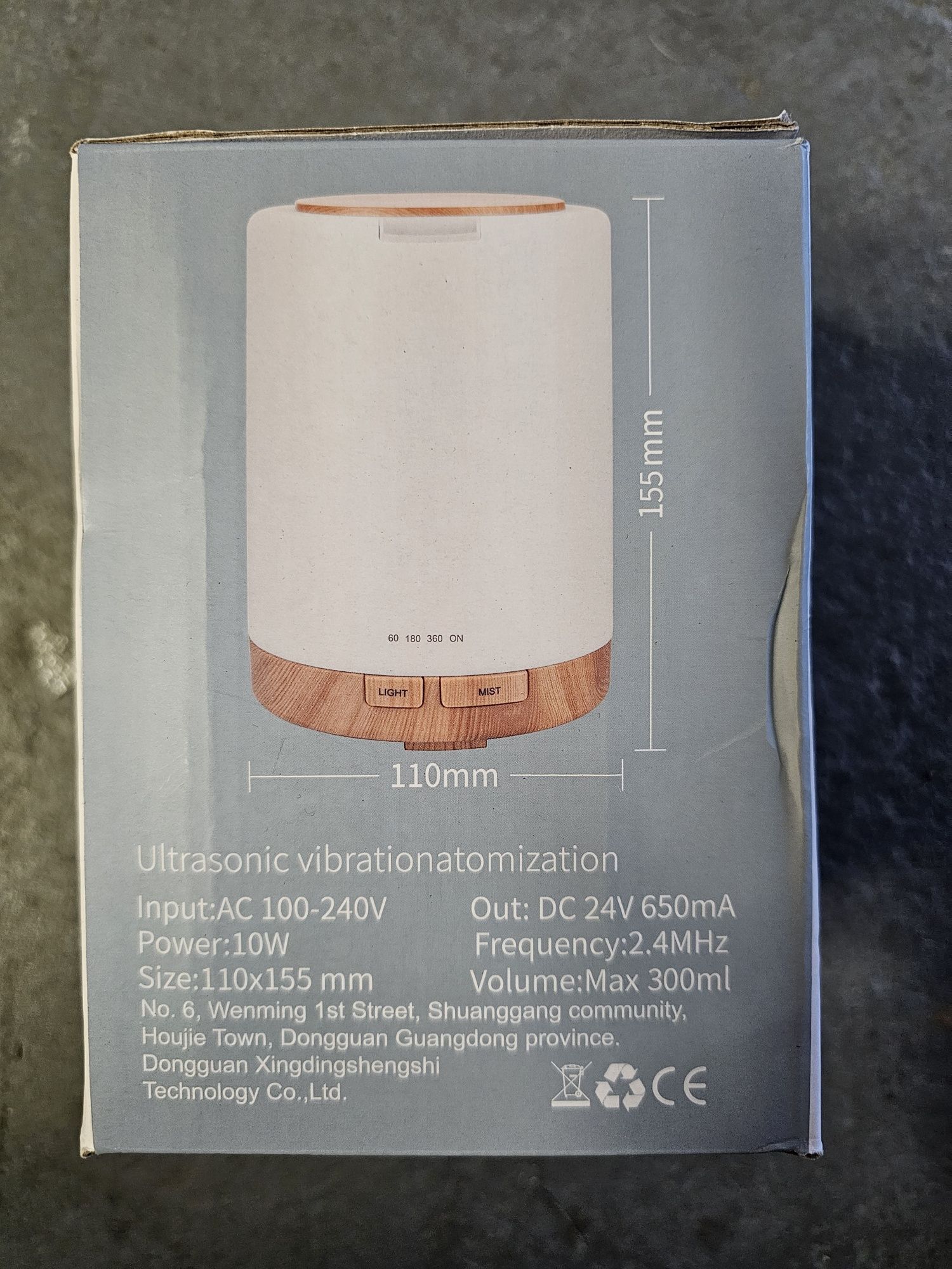 Dyfuzor POCHŁANIACZ powietrza AROMA DIFFUSER 7 LED color