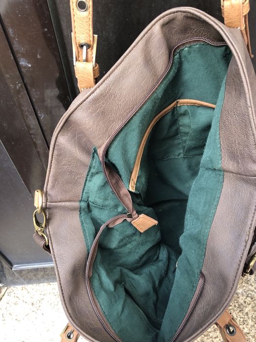 Mala grande castanho claro - nova