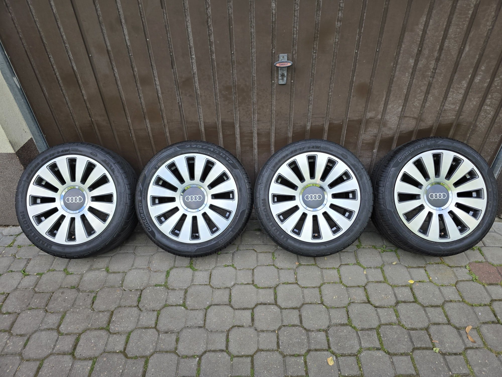 Felgi z oponami 225/45R17 Audi 80 4x108 90 VW Golf Passat 200 100