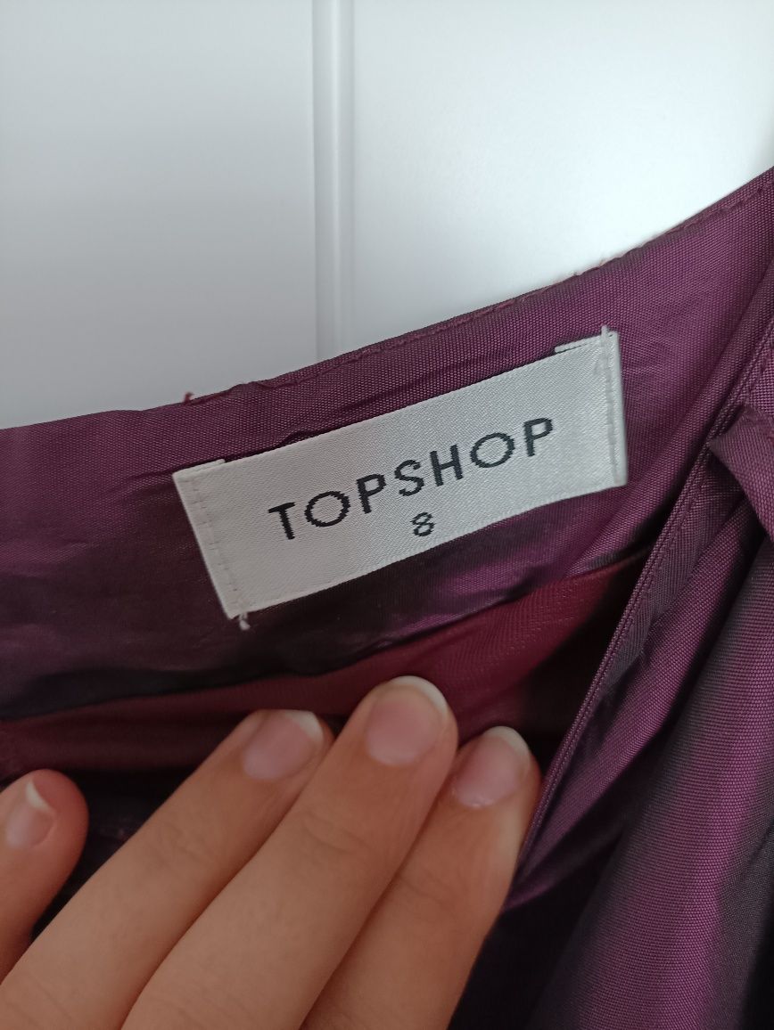 Spódnica z tiulem Topshop #fioletowy roz.36