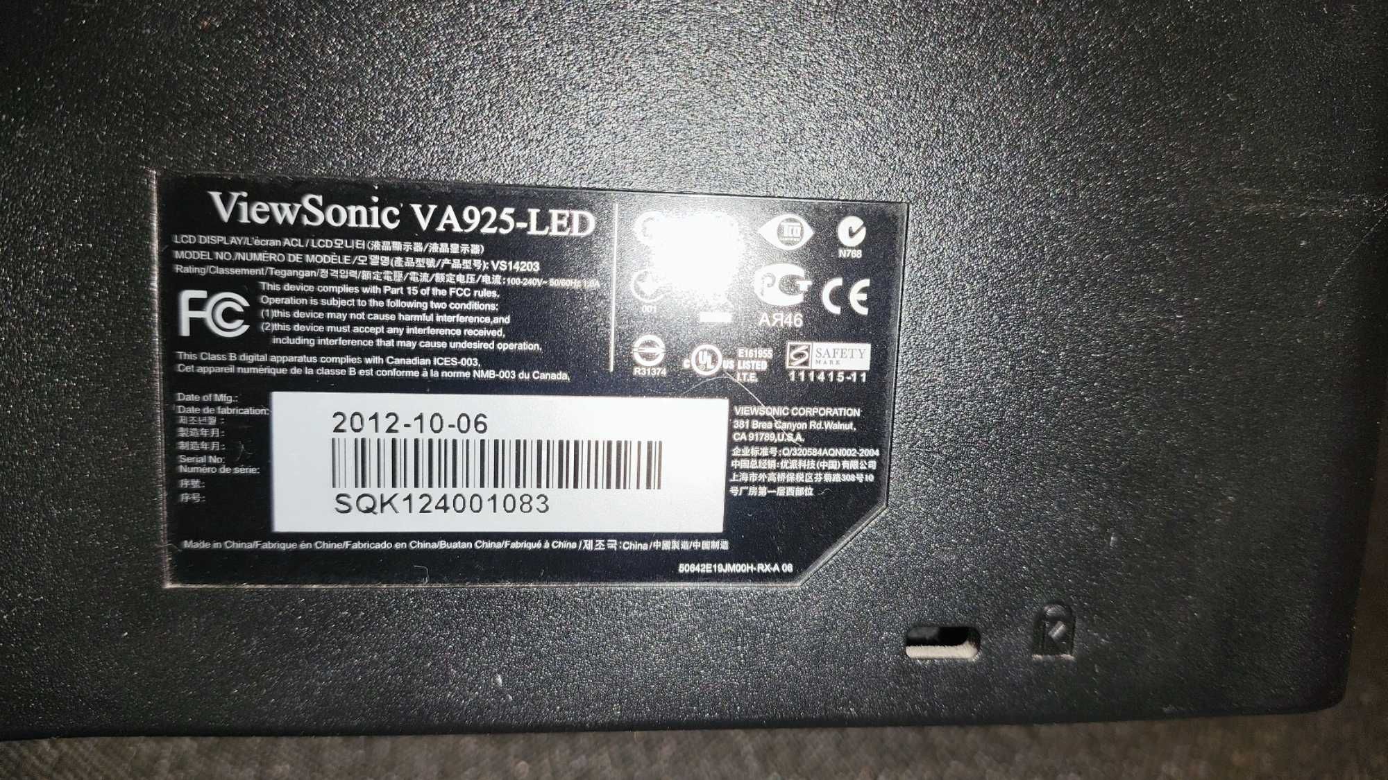 Монітор View Sonic VA925-LED