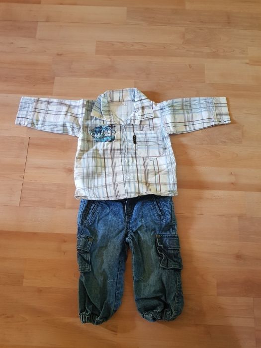 Koszula+jeansy dla chłopca