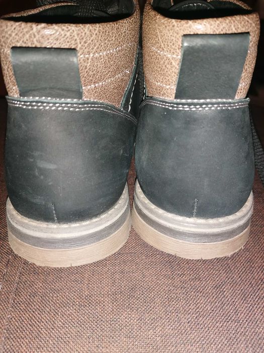 Ботинки мужские зимние нубук