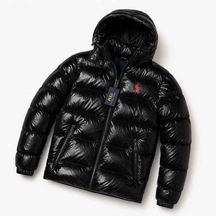 ТОПовая Куртка пуховик Polo Ralph Lauren курточка глянец мужская