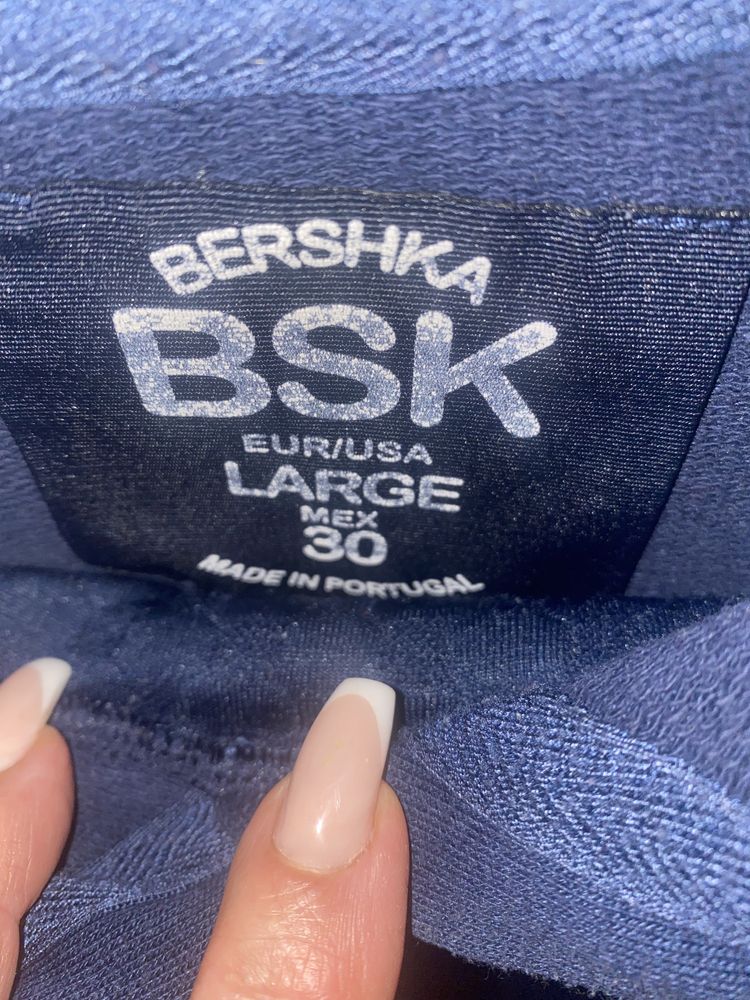 Sweat azul Bershka Tamanho S