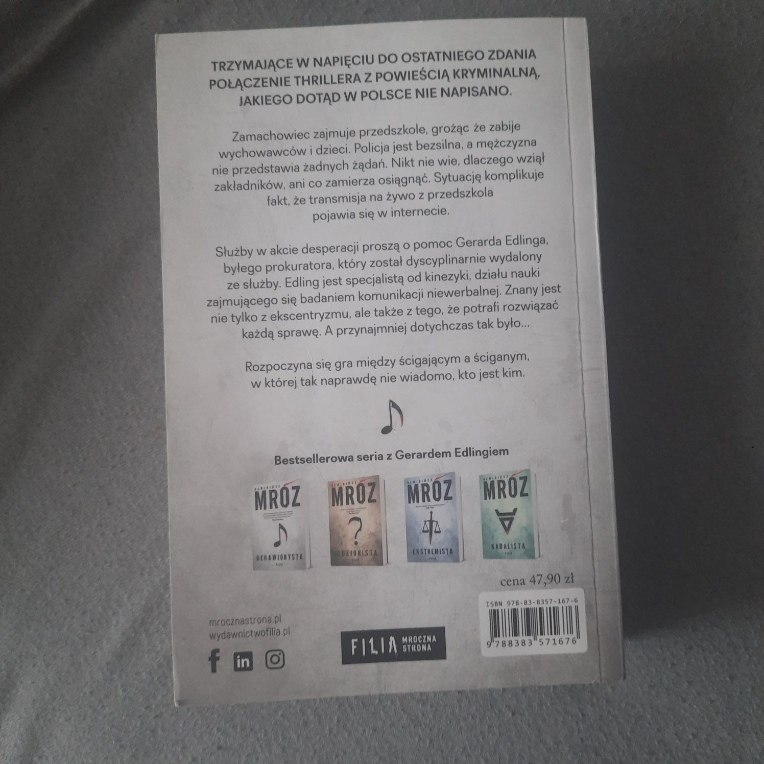 Książka Behawiorysta Mróz
