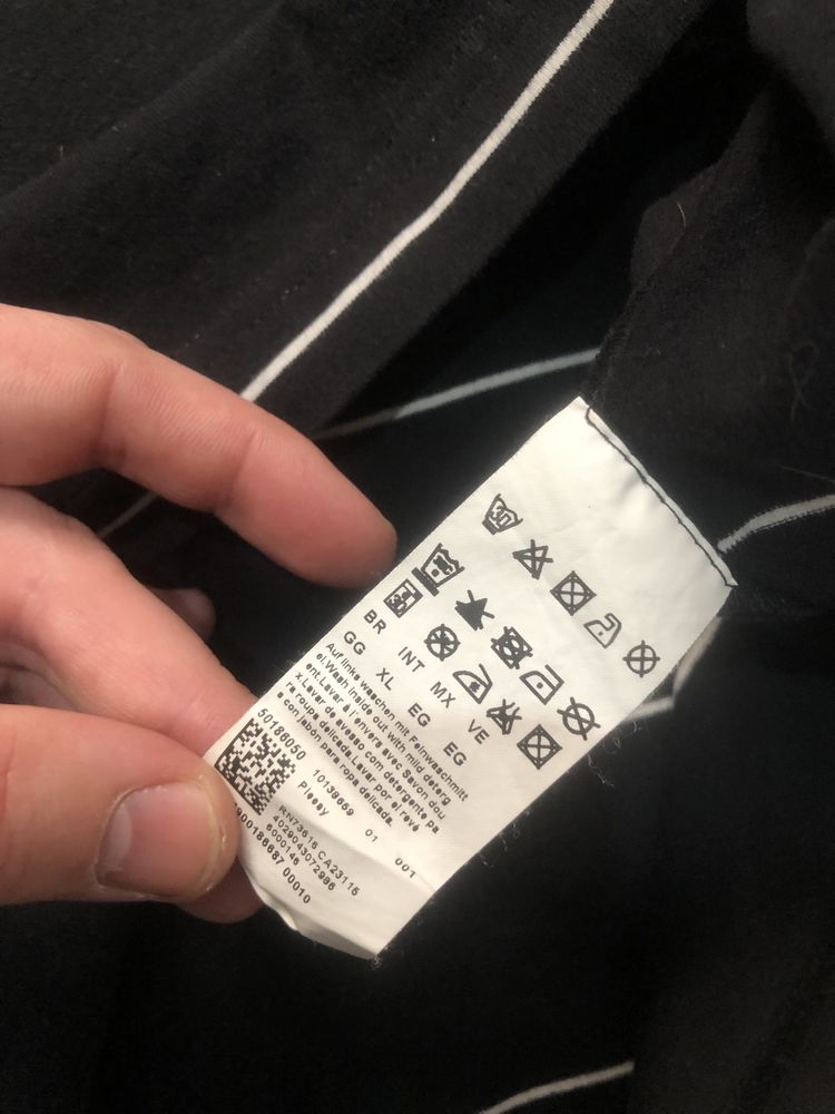 HUGO BOSS (L/XL) Slim Fit Polo регбийка лонгслив поло мужской Босс ори