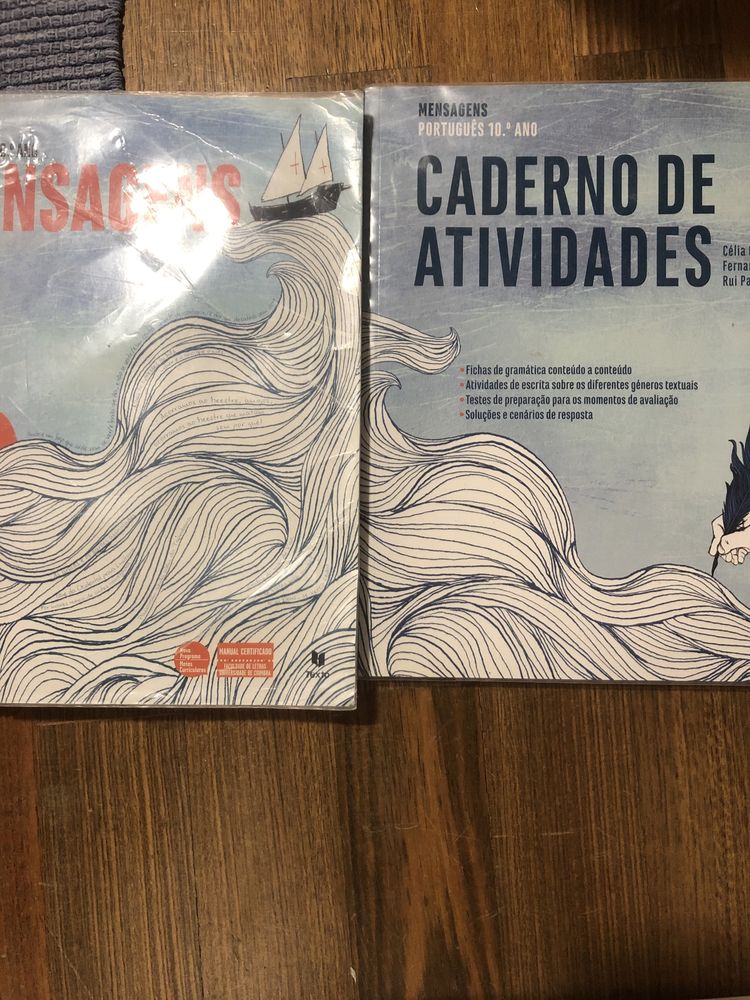 Manual e caderno atividades Mensagens 10ano