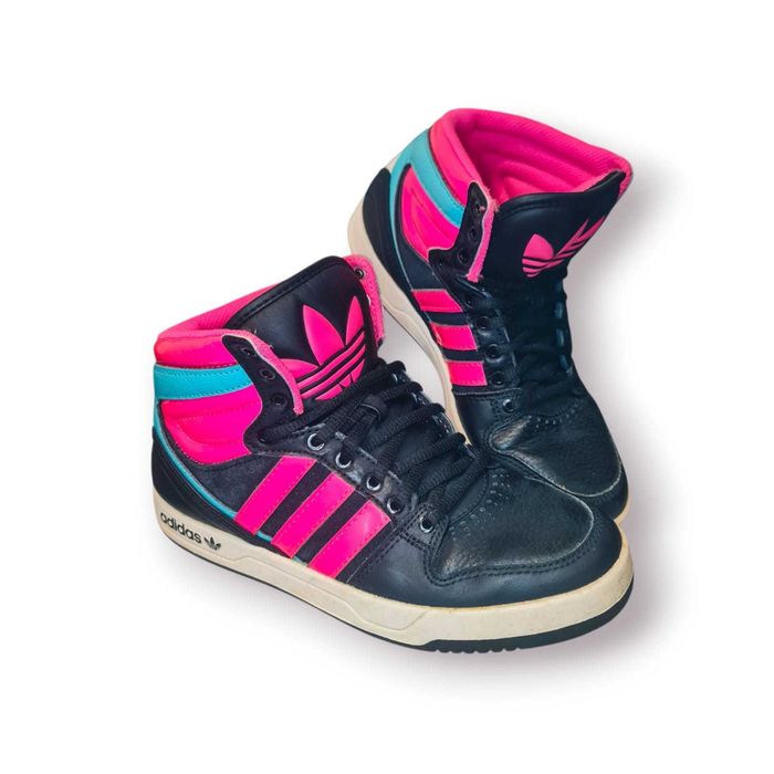 Sapatilhas Adidas Originals Top Ten Hi Sleek – Preto/Rosa/Azul