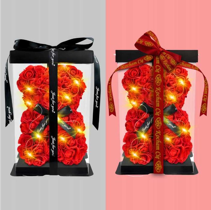 Miś z Róż Idealny Prezent (Okazja)