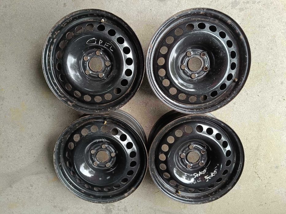 Felgi Stalowe Opel 5x105 16'' et 38 6,5j kołpaki czujniki