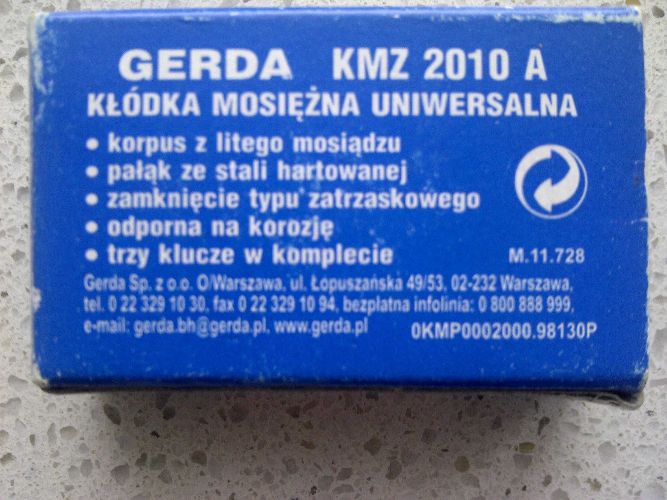 kłódka Gerda 20x35 mm 2 szt.