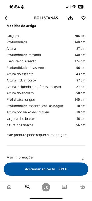 Sofa IKEA Bollstanas