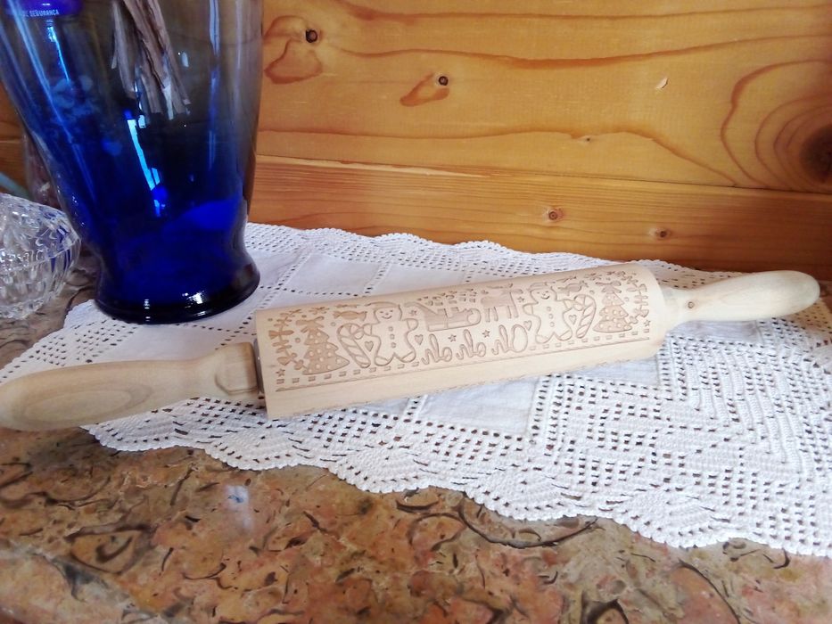 Rolo Massa Biscoitos Natal Boneco Gengibre - Novo