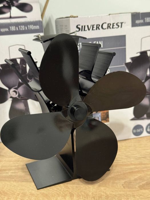 Камінний вентилятор, вентилятор для боржуйки, термовентилятор