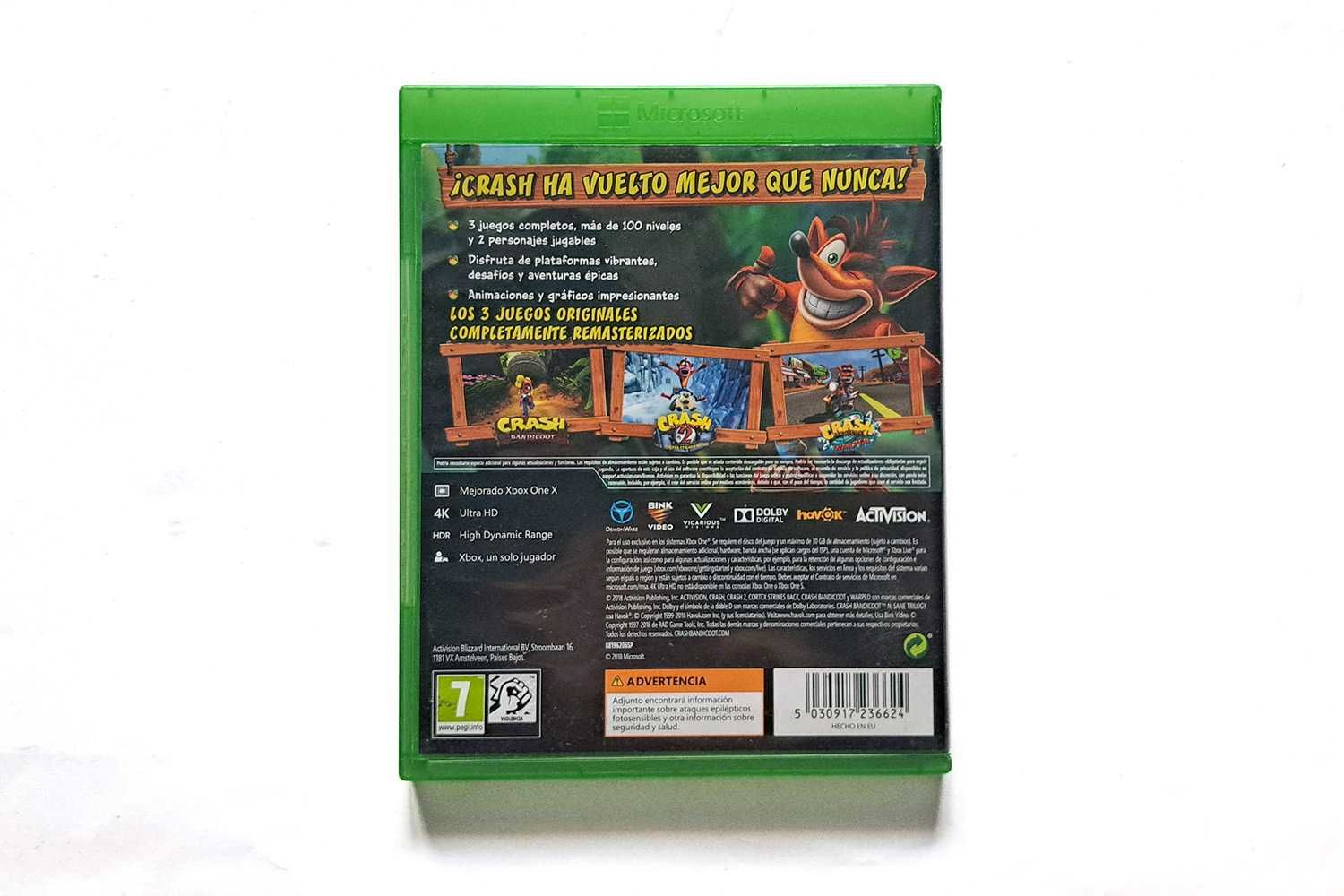 Gra Xbox One Crash Bandicoot N Sane trilogy