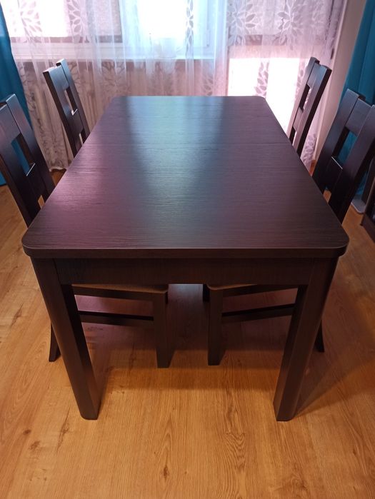 Stół do jadalni, wenge 80x140x180
