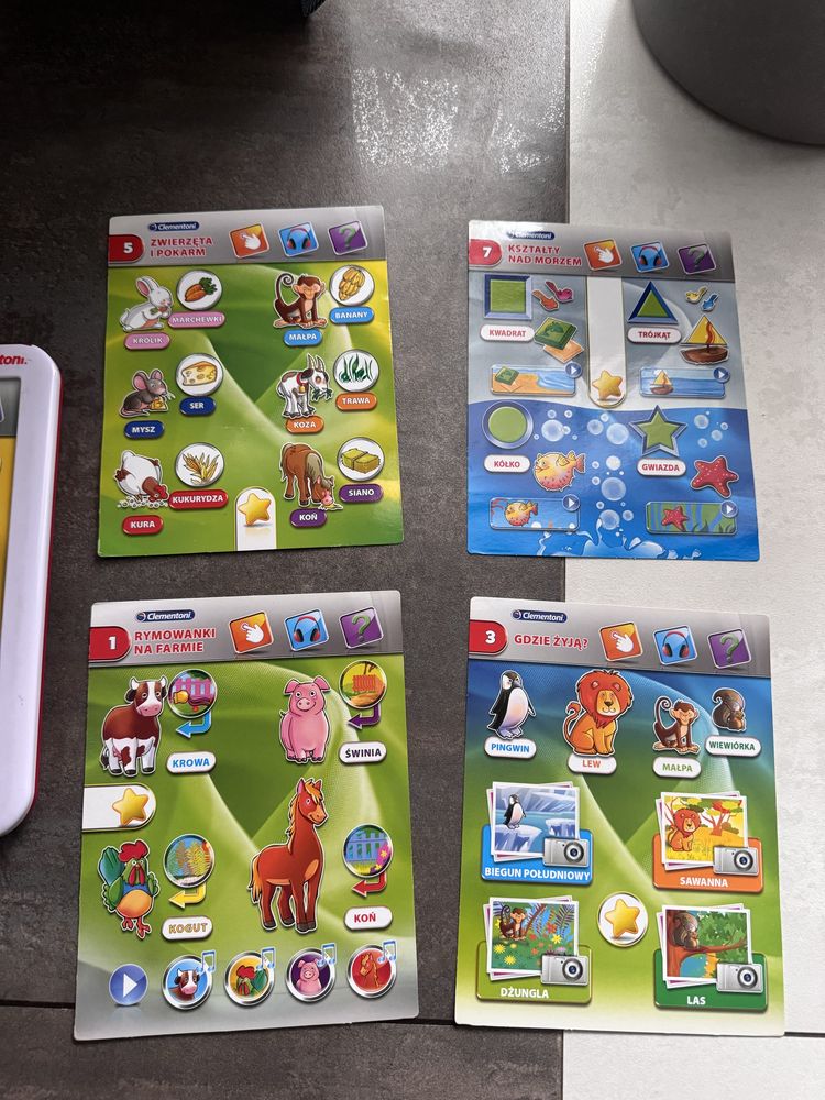 Clementoni tablet Touch Pad Słowa i Liczby uczy po polsku ang zabawka