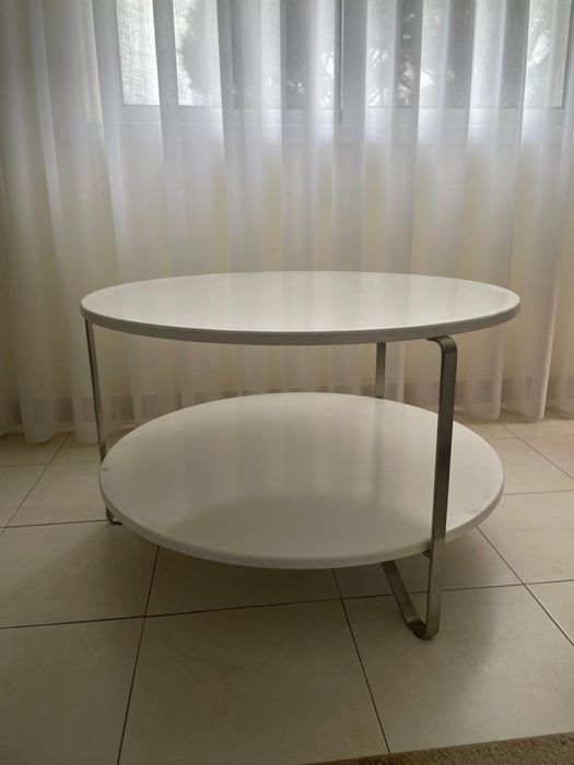 Mesa redonda de centro  Branca