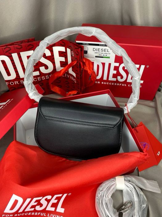 РОЗПРОДАЖ Сумочки Diesel Black 1DR Eco-leather