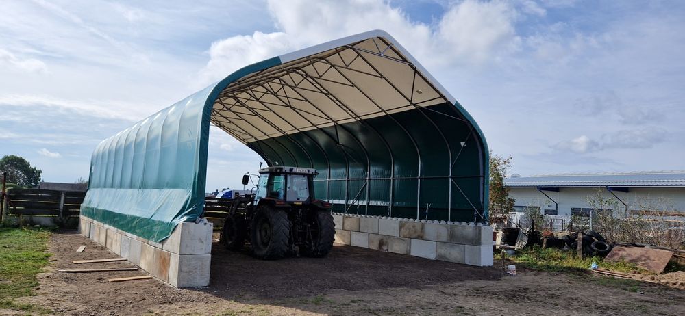 Hala łukowa 9x20x5m 180m2 DOSTĘPNA OD RĘKI na bele garaż wiata magazyn