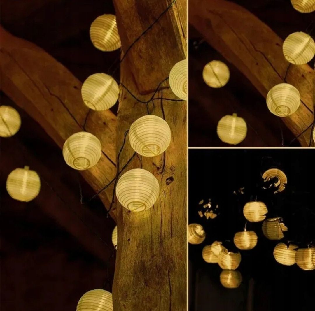 Girlanda LED łańcuch świetlny białe kule