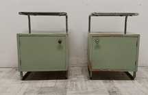 szafki nocne art deco modernizm loft chrom vintage design nakastliki