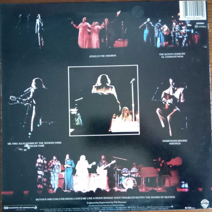 Paul Simon Live In Concert	- - - - -	Live Rhymin'	- - - - -	LP