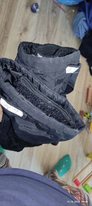 Spodnie zimowe śniegowe na szelkach h&m