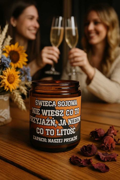 Świeca sojowa dla fałszywego przyjaciela