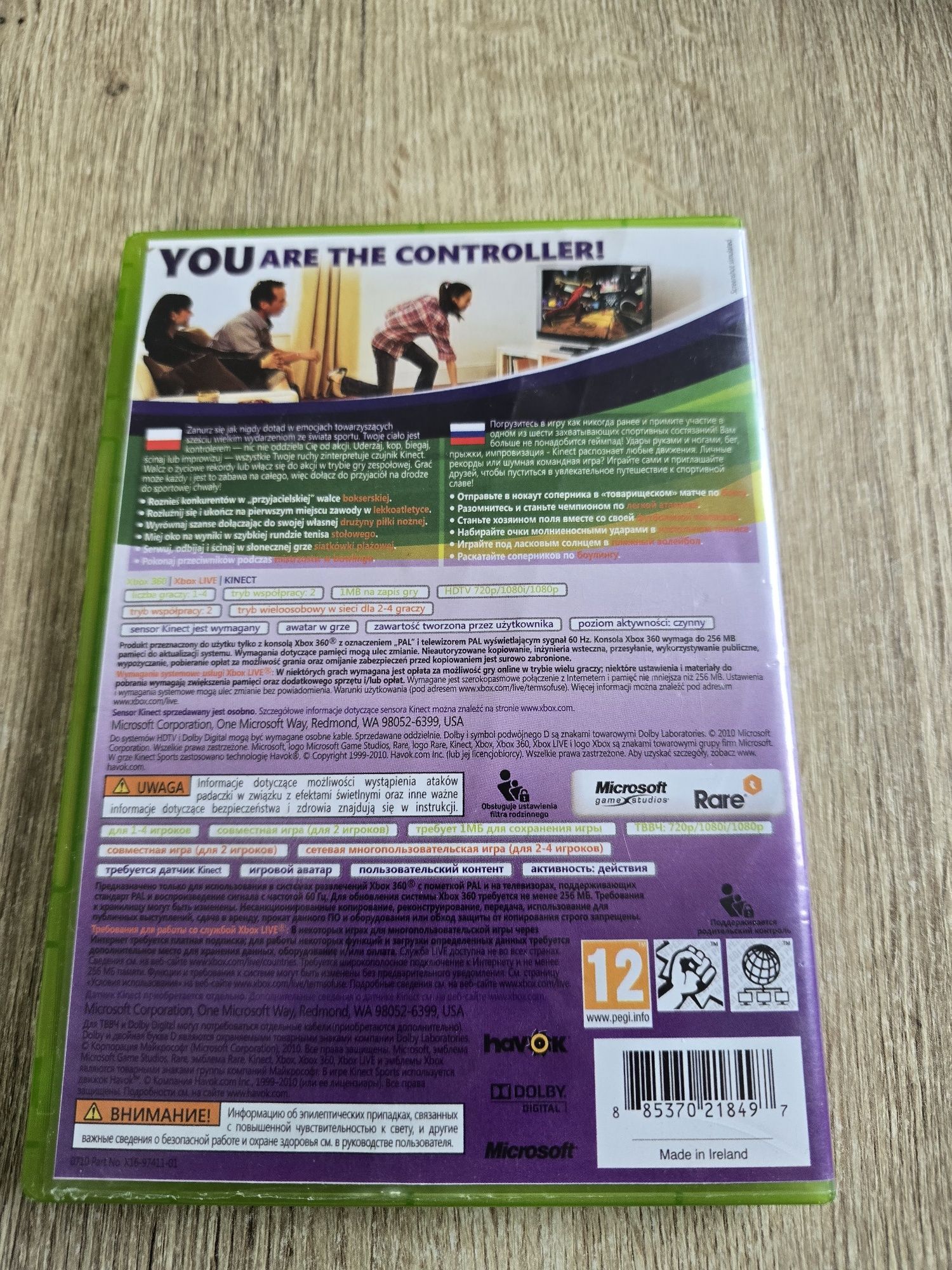 Xbox 360 Kinect Sports gra