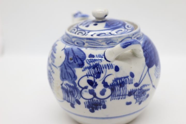 Bule Porcelana Chinesa Dinastia Qing Daoguang XIX