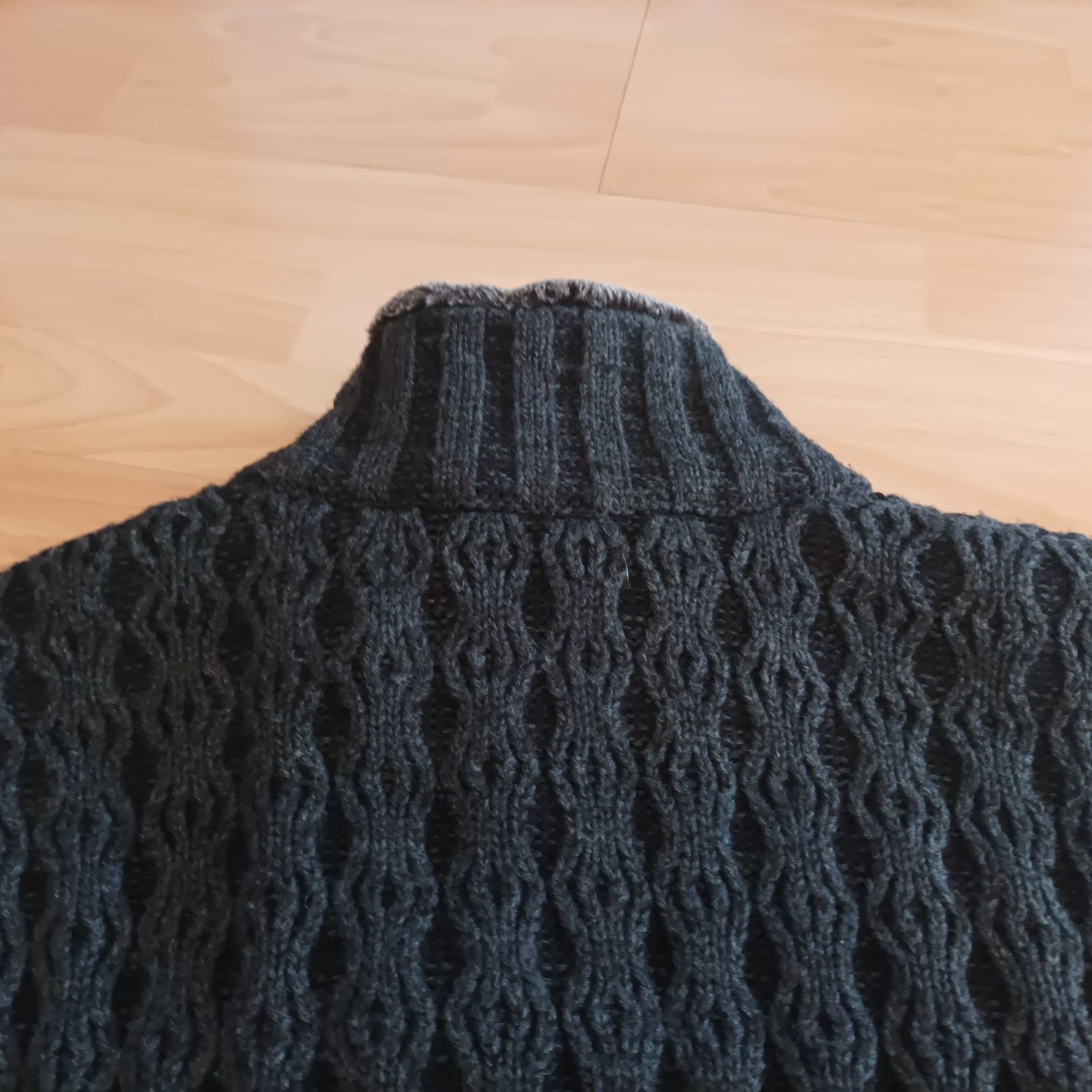 Męski sweter z Kaszmiru i wełny r.L