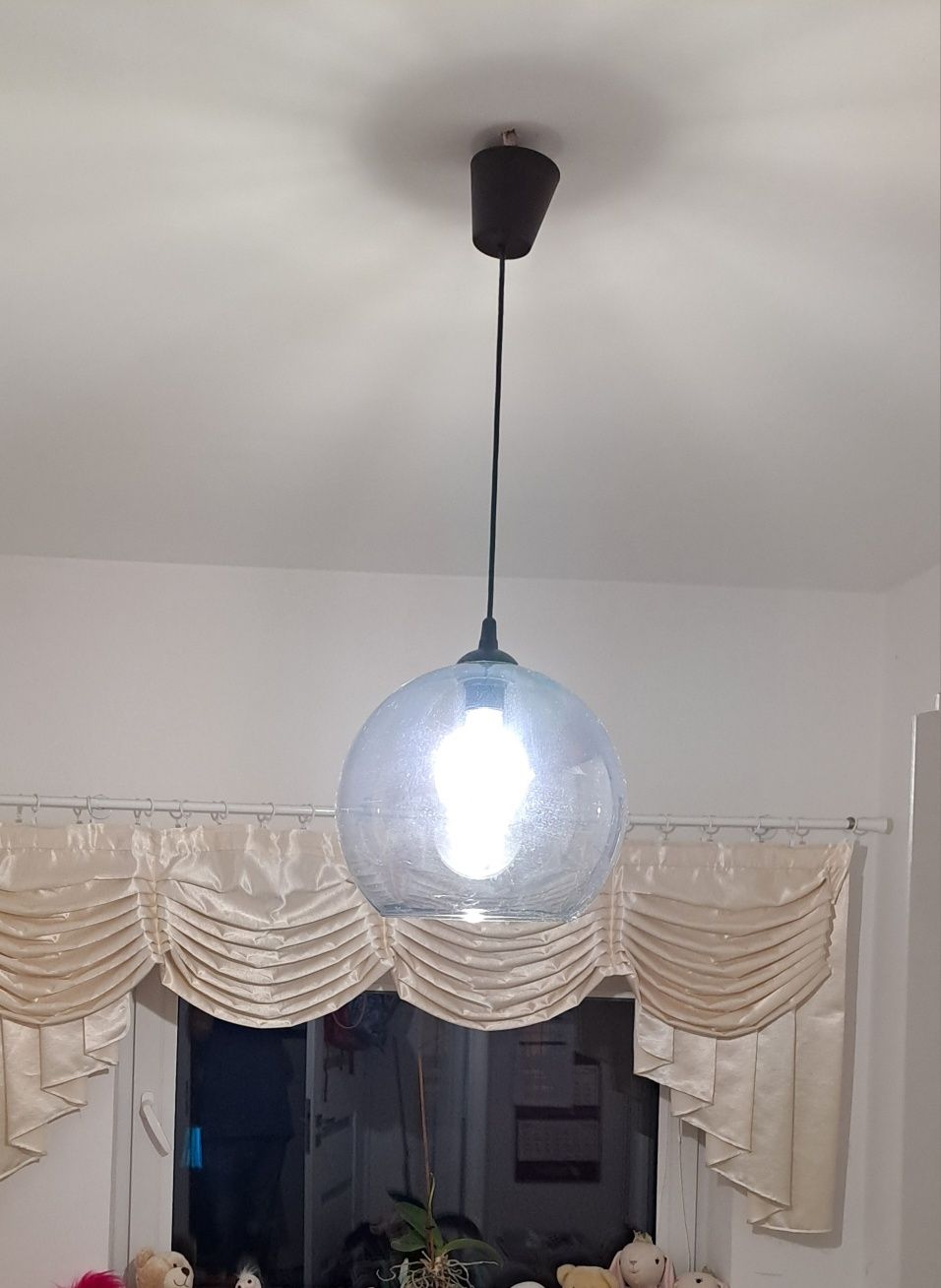 Lampa sufitowa szklana