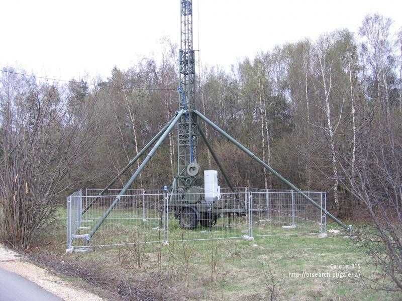 Stacja telefonii komórkowej GSM / LTE - maszt antenowy 25m
