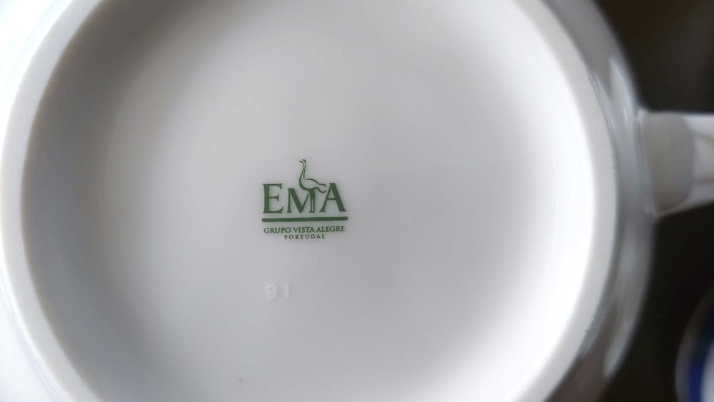 SERVIÇO COMPLETO DE CHÁ EMA (Vista Alegre - Colecção Palacete) NOVO!