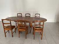 Sala de Jantar - Mesa de jantar extensível + 6 cadeiras