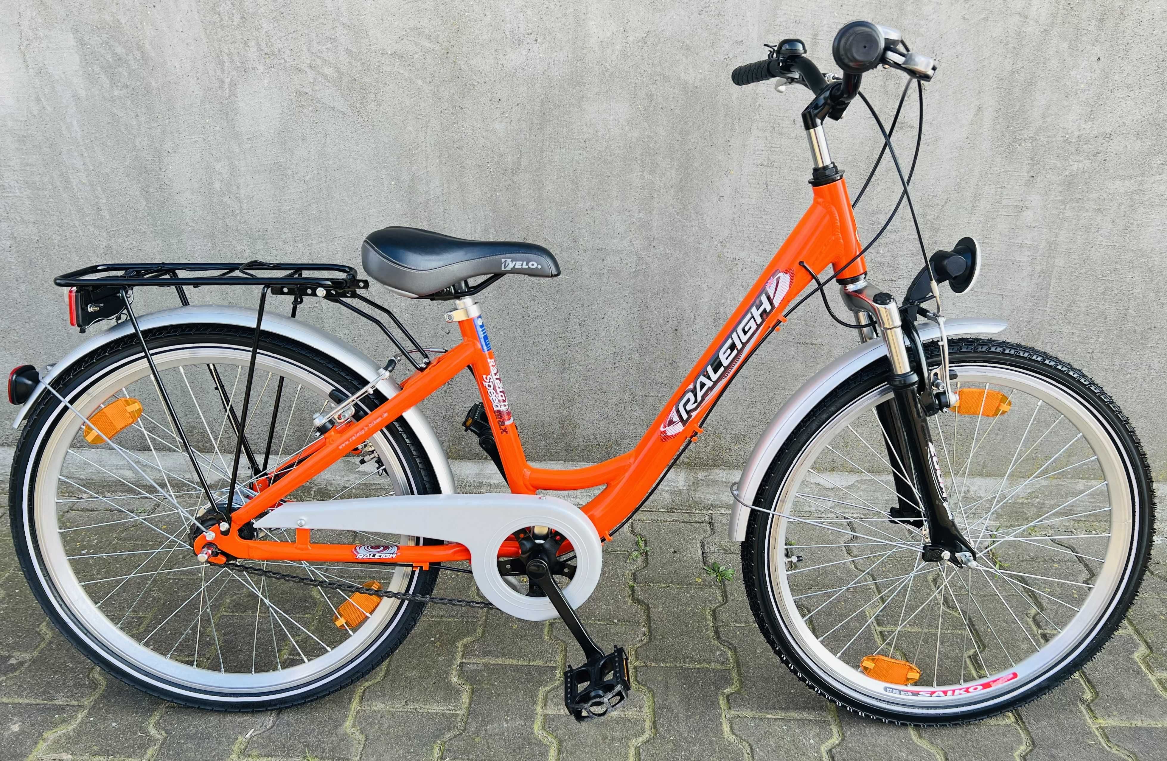 Rower Rowerek Aluminiowy RALEIGH 24 Nexus 7 biegów Amortyzator Pegasus