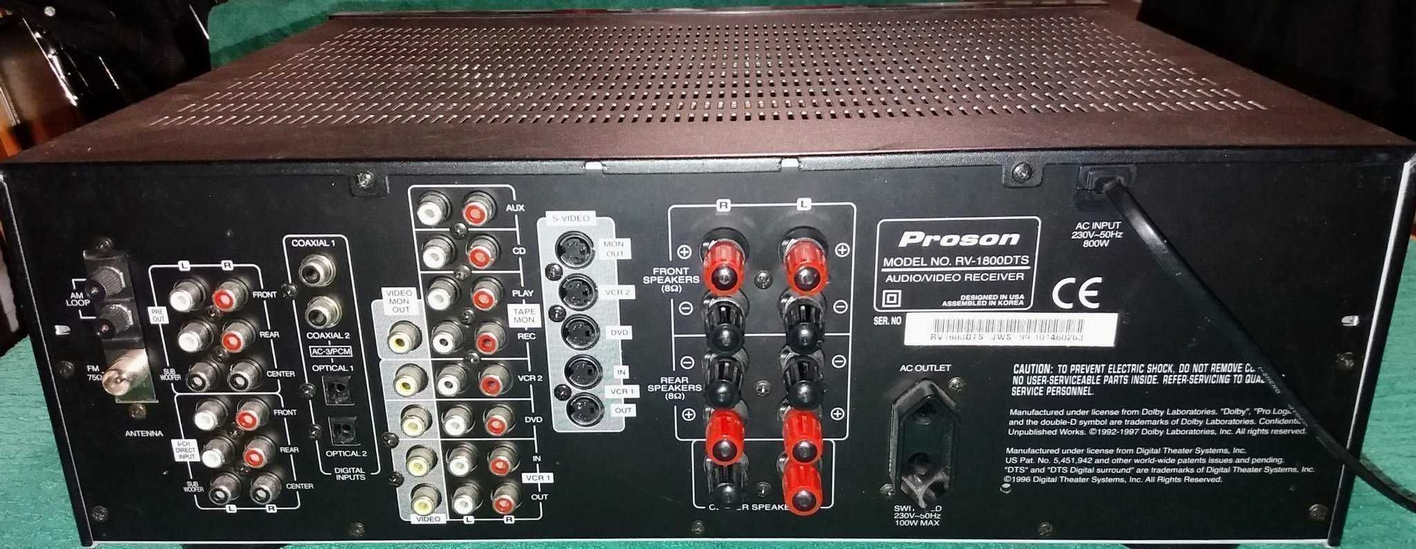 Amplituner  Proson RV 1800 DTS Audio/Video Receiver