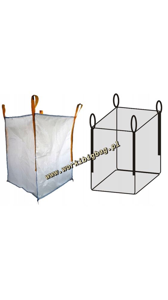 Worki Big Bag Bagi 91/91/101 NOWE BigBag Płaskie Dno 1000kg BigBagi