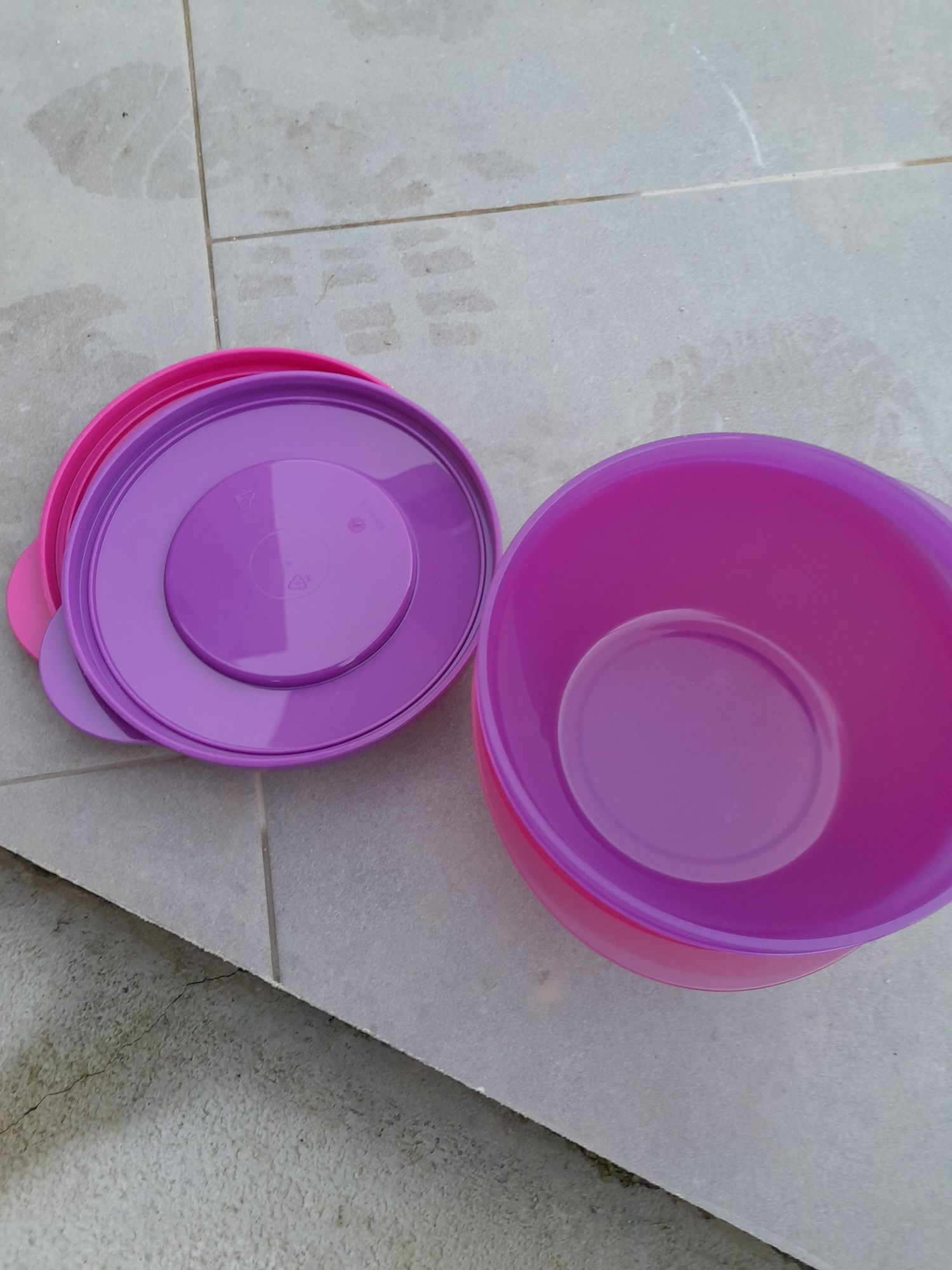 3 tijelas empilháveis tupperware